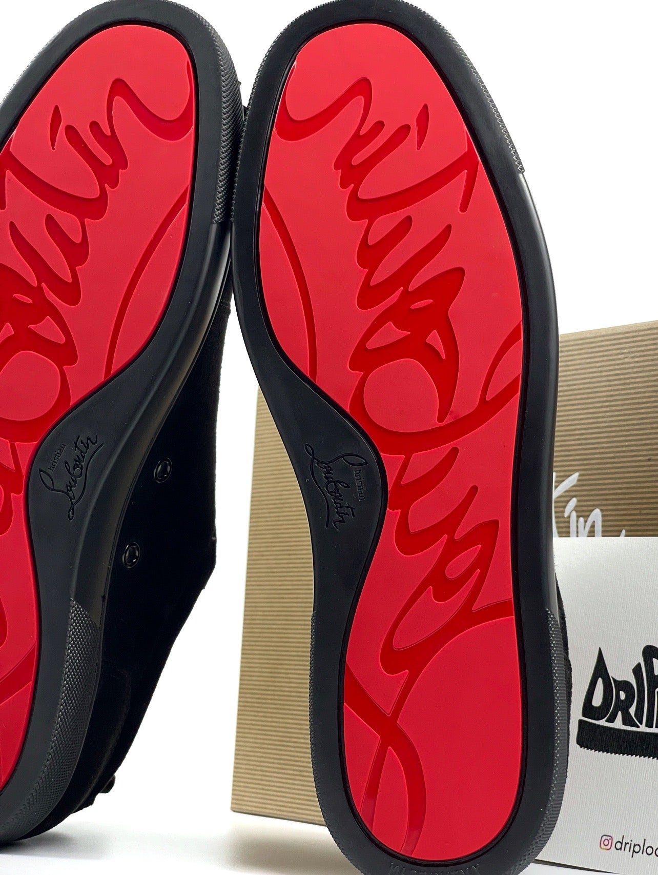 Louboutin Velur Negru