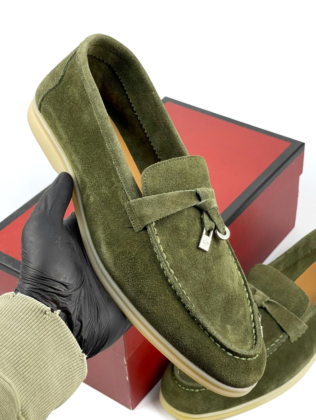 Loro Piana bleumarin-verde
