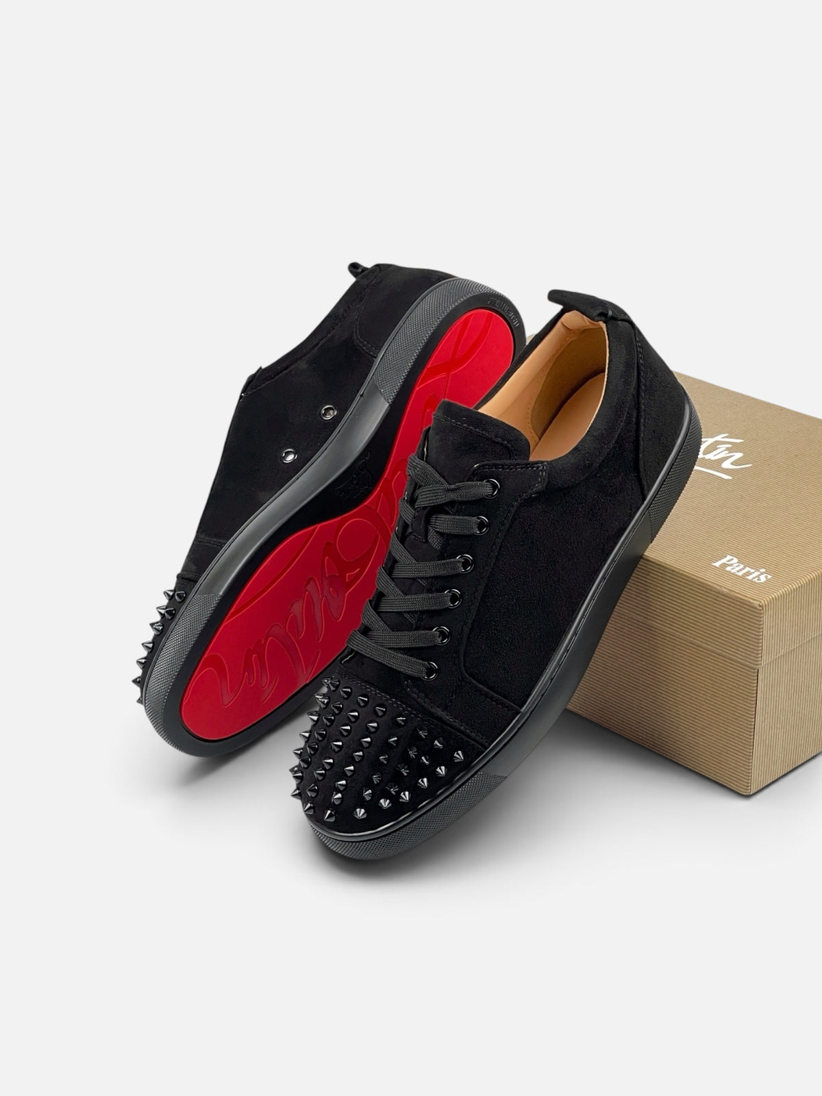 Louboutin Velur Negru