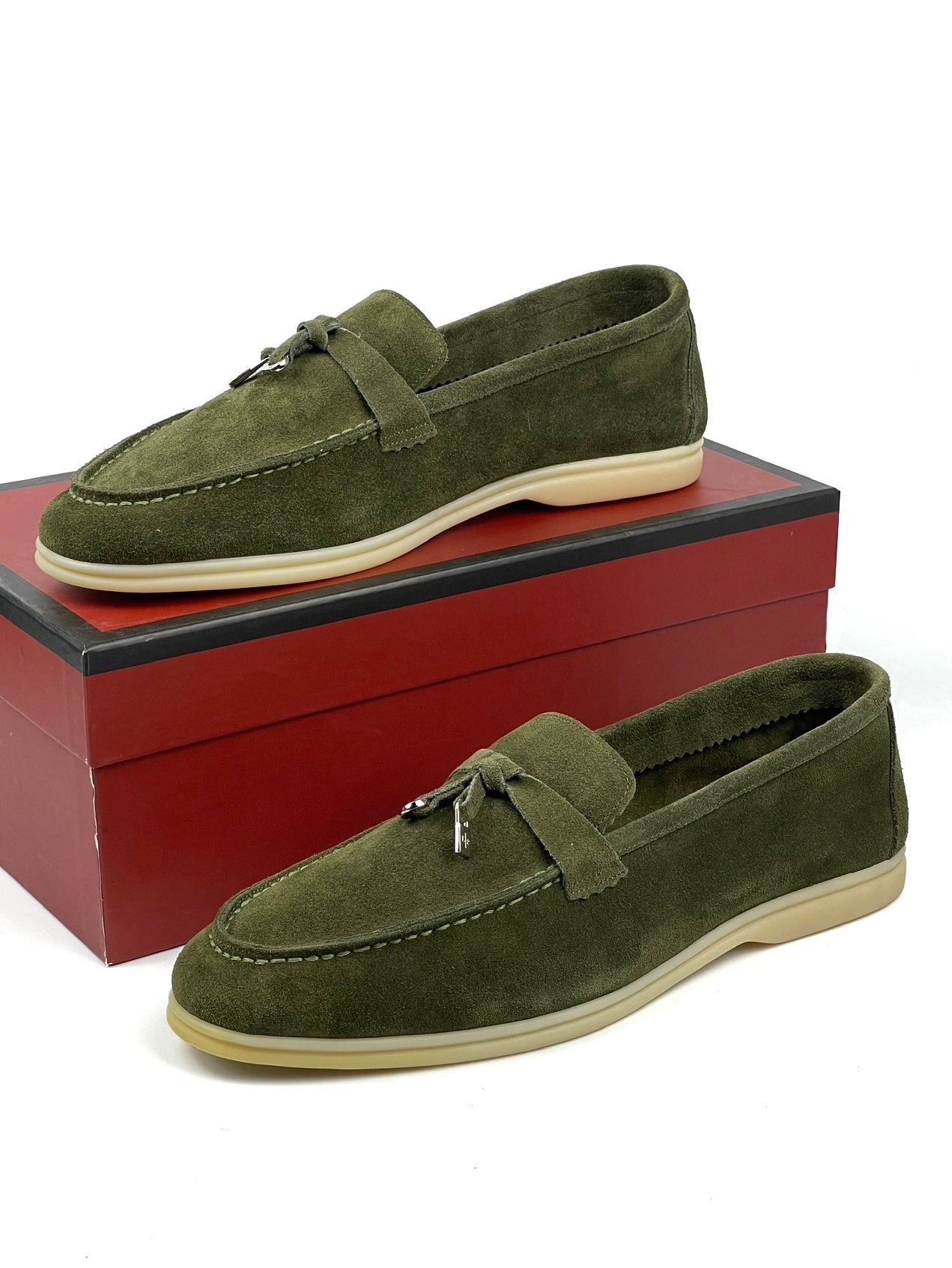 Loro Piana bleumarin-verde