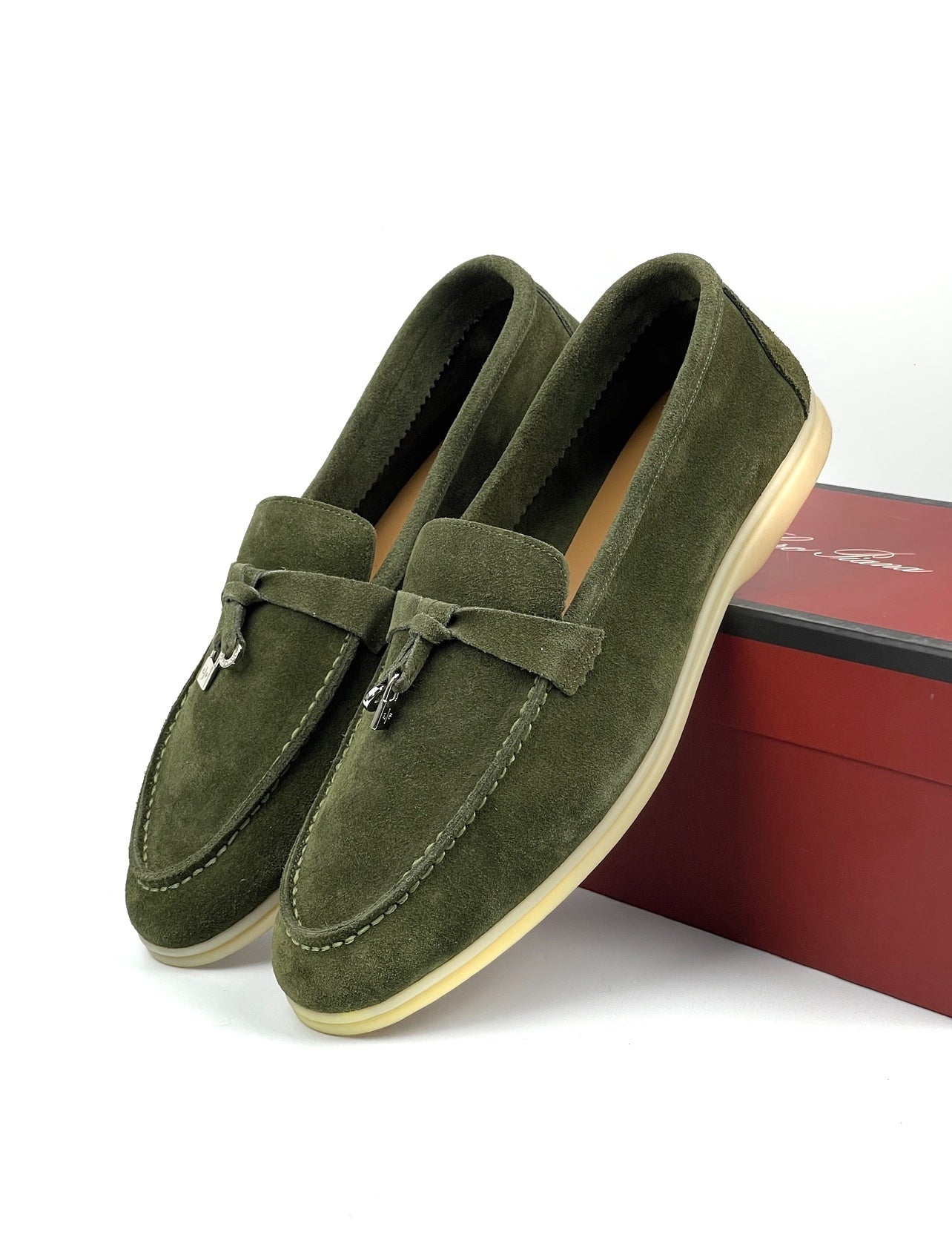 Loro Piana bleumarin-verde