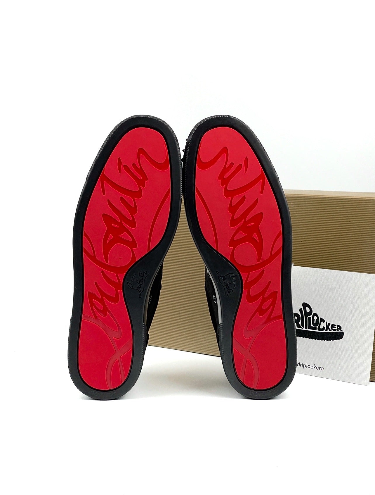 Louboutin Velur Negru