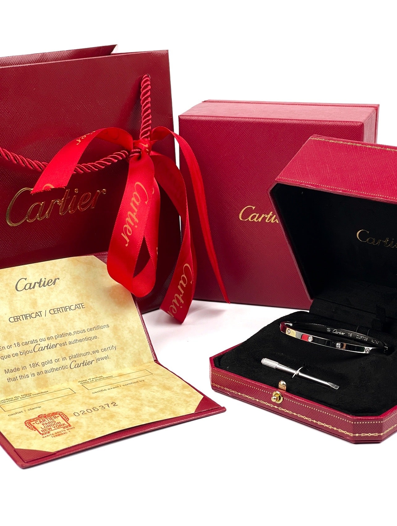 Cartier Love - Subțire Argintiu